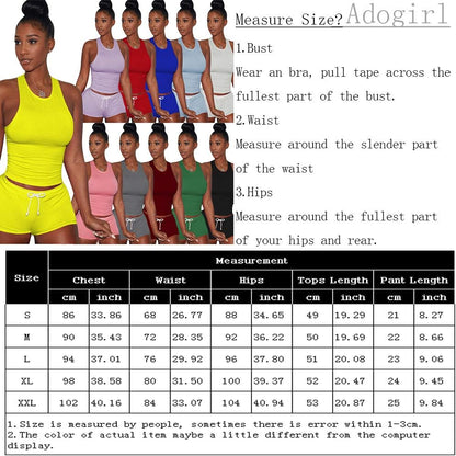 Women's 2 Piece Set - Sexy Outfits Crop Top + Shorts Tracksuit